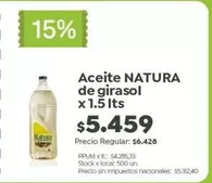 Natura - Aceite de girasol