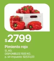 Rojo - Pimiento rojo