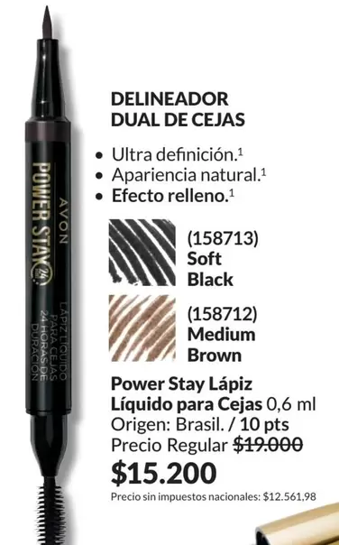 Avon - Power Stay Lápiz Líquido para Cejas (158713)