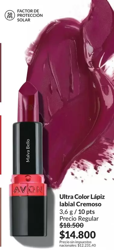 Avon - Ultra Color Lápiz labial Cremoso