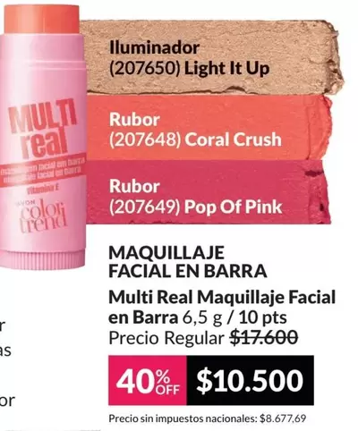 Real - Multi  Maquillaje Facial en Barra