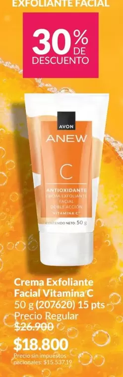 Anew - Crema Exfoliante Facial Vitamina C