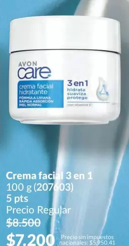 Avon - Crema facial 3 en 1 (207603)