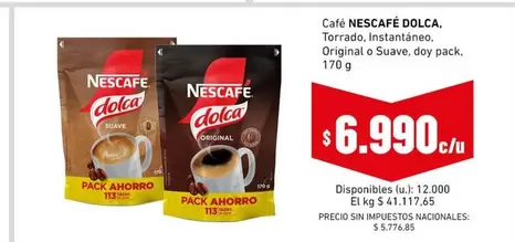 Nescafé - Café Torrado, Instantáneo, Original o Suave