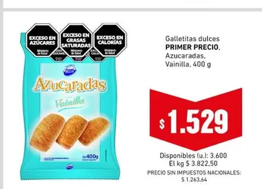 Primer - Galletitas dulces Azucaradas