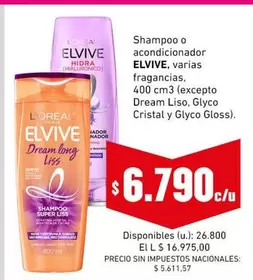 Elvive - Shampoo o acondicionador