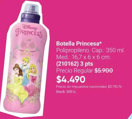 Disney - Botella Princesa* (210162)