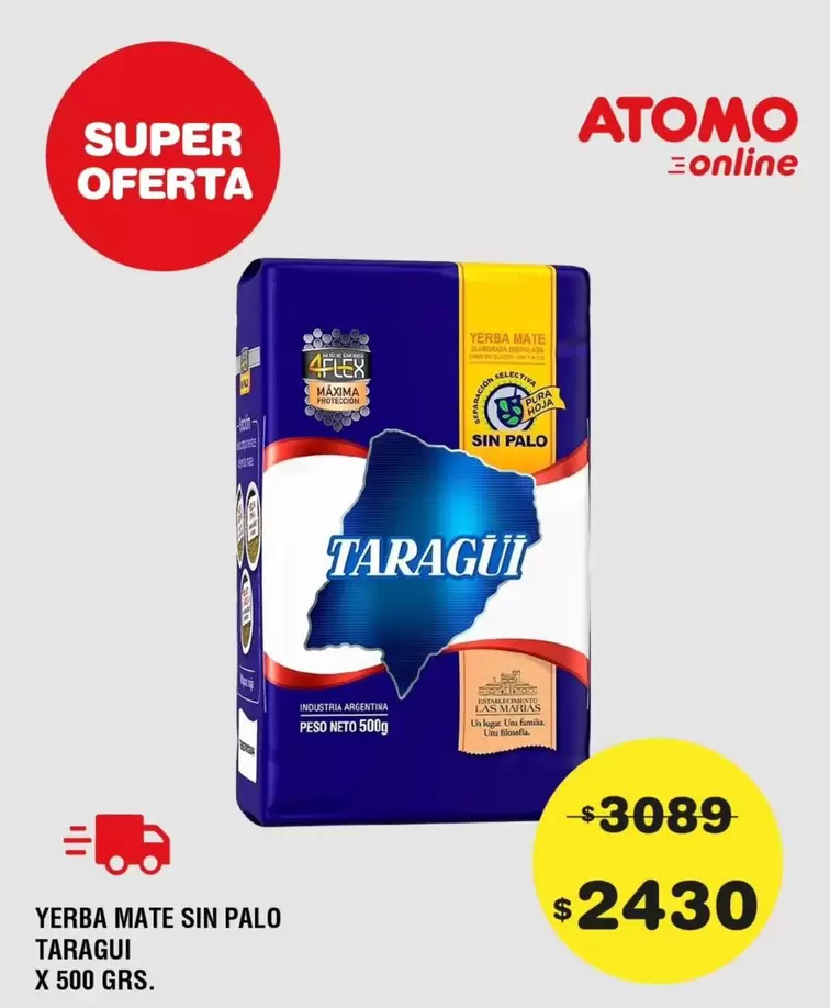 Atomo - YERBA MATE SIN PALO