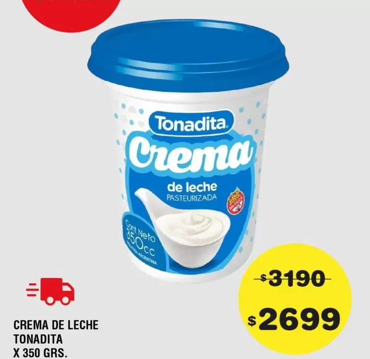 Tonadita - Crema de leche