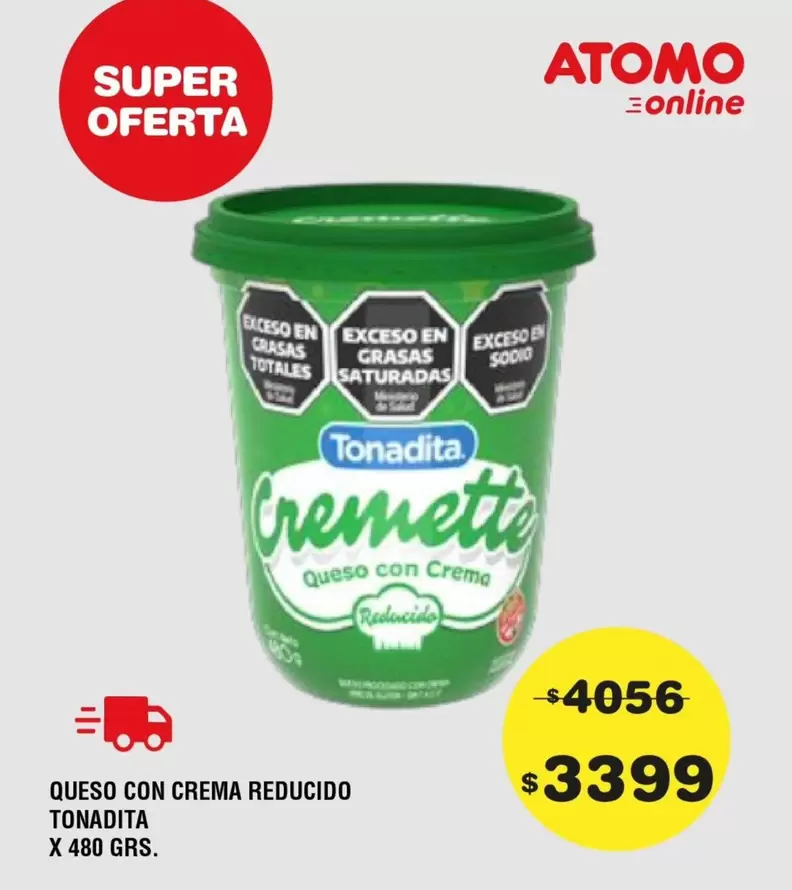 Tonadita - Queso con Crema