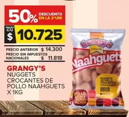 X$ - NUGGETS CROCANTES DE POLLO NAAHGUETS X 1KG
