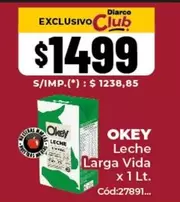 Okey - Leche Larga Vida x 1 Lt.