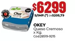 Okey - Queso Cremoso x Kg. Cód:28519-215