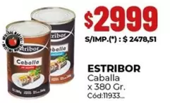 Estribor - Caballa x 380 Gr. Cód:11933