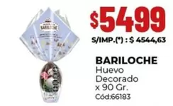 Bariloche - Huevo Decorado x 90 Gr. Cód:66183