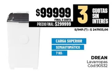 Drean - Lavavopas Cód:90532