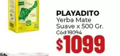 Playadito - Yerba Mate Suave x 500 Gr. Cód:18094