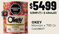 Okey - PIMIENTO MORRON ENTERO Cód:28607