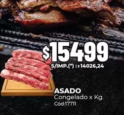 X$ - ASADO Congelado x Kg. Cód:17711