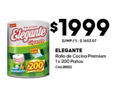 Elegante - Rollo de Cocina Premium 1 x 200 Paños