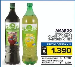 Amargo - AMARGO S/ALCOHOL VARIOS SABORES