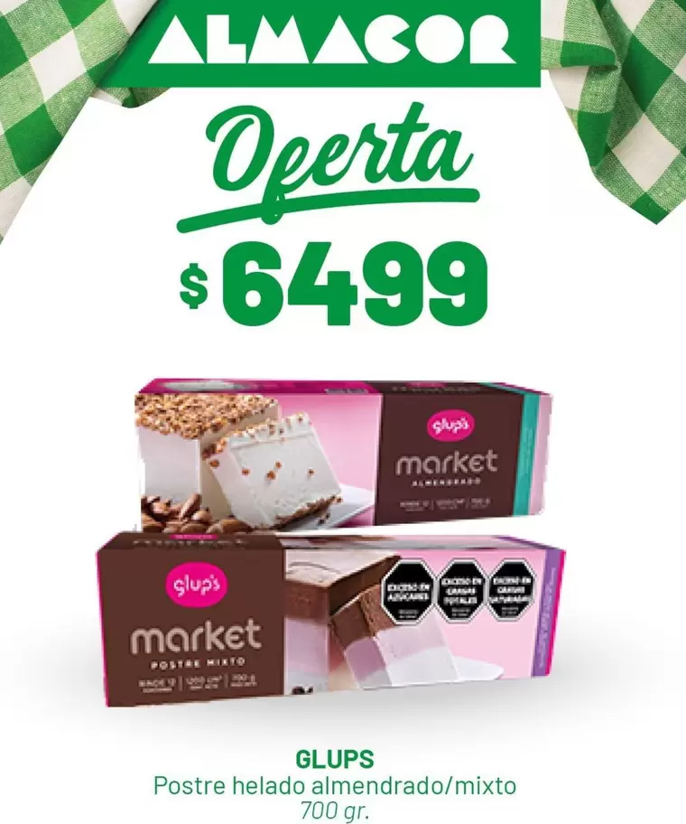 Glups - Postre helado almendrado/mixto
