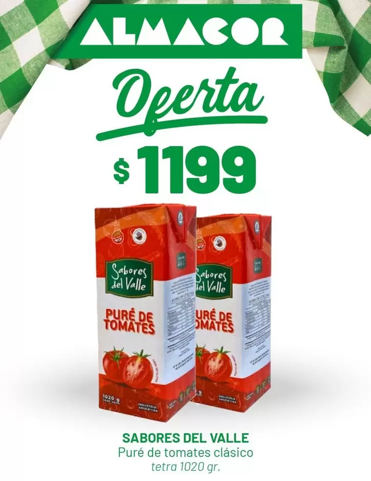 Sabores del Valle - Puré de tomates clásico