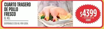 CUARTO TRASERO DE POLLO FRESCO