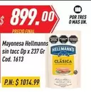 Hellmann's - Mayonesa sin tacc Dp x 237 Gr Cod. 1613