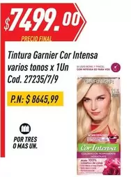 GARNIER - Tintura Garnier Cor Intensa varios tonos x 1Un Cod. 27235/7/9