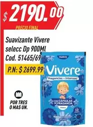 Vivere - Suavizante Vivire selecc Dp 900Ml Cod. 51465/69