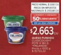 Finlandia - QUESO FUNDIDO CLASICO LIGHT POTE