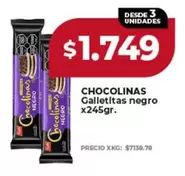 Arcor - CHOCOLINAS Galletitas negro