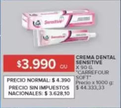 Carrefour - CREMA DENTAL SENSITIVE