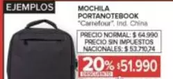Carrefour - MOCHILA PORTANOTEBOOK