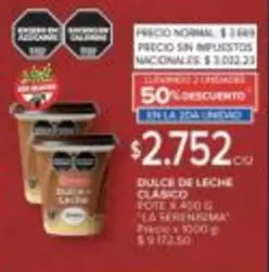 X$ - DULCE DE LECHE CLASICO