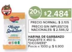 X$ - Harina de Garbanzo