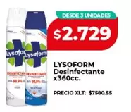 Lysoform - Desinfectante x360cc.