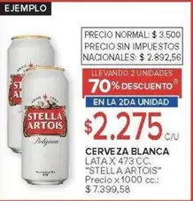 Stella Artois - CERVEZA BLANCA