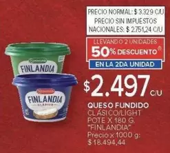 Finlandia - QUESO FUNDIDO CLÁSICO/LIGHT POTE