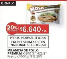 X$ - MILANESA DE POLLO PREMIUM