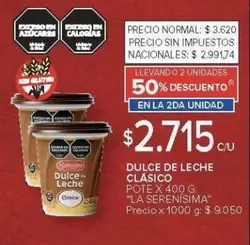 La Serenísima - Dulce de Leche Clásico