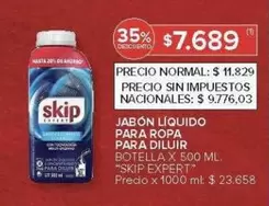 Skip - JABÓN LÍQUIDO PARA ROPA PARA DILUIR