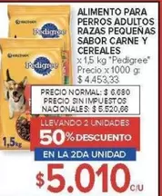 Pedigree - ALIMENTO PARA PERROS ADULTOS RAZAS PEQUEÑAS SABOR CARNE Y CEREALES