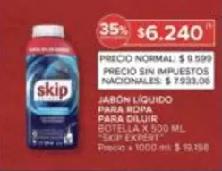 Skip - JABÓN LÍQUIDO PARA ROPA PARA DILUIR