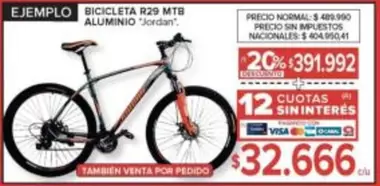 BICICLETA R29 MTB ALUMINIO