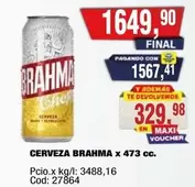 Brahma - CERVEZA x 473 cc.