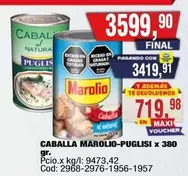Natura - CABALLA MAROLIO-PUGLISI x 380 gr.