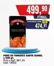 Santa Isabel - PURE DE TOMATES SANTA ISABEL