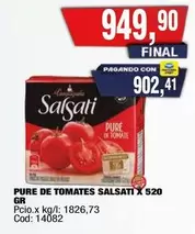 Salsati - PURE DE TOMATES